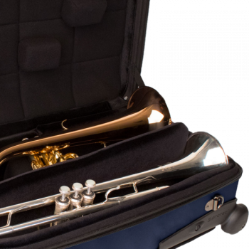 PROTEC Triple Zip-Case Trolley für 3 Trompeten/Flügelhorn