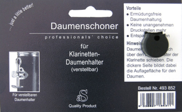 DAUMENSCHONER-KLARINETTE für verstellbaren