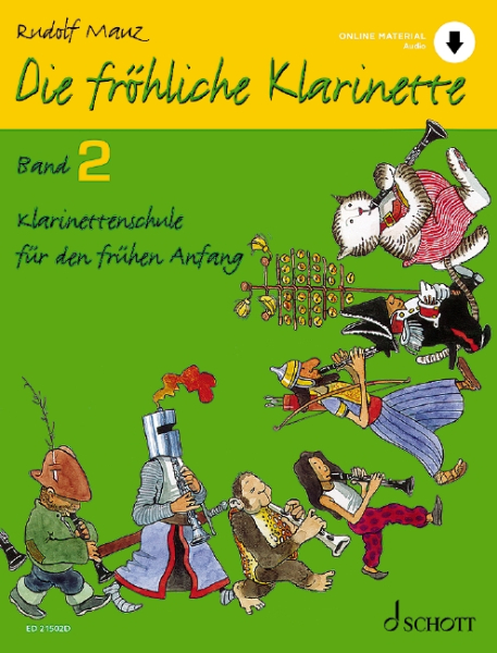 Mauz, R., Die fröhliche Klarinette 2 mit online Audio